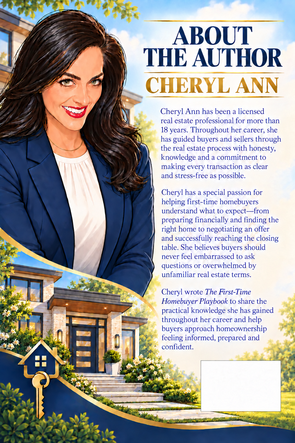 Professional illustrated portrait of Cherie Fishburne